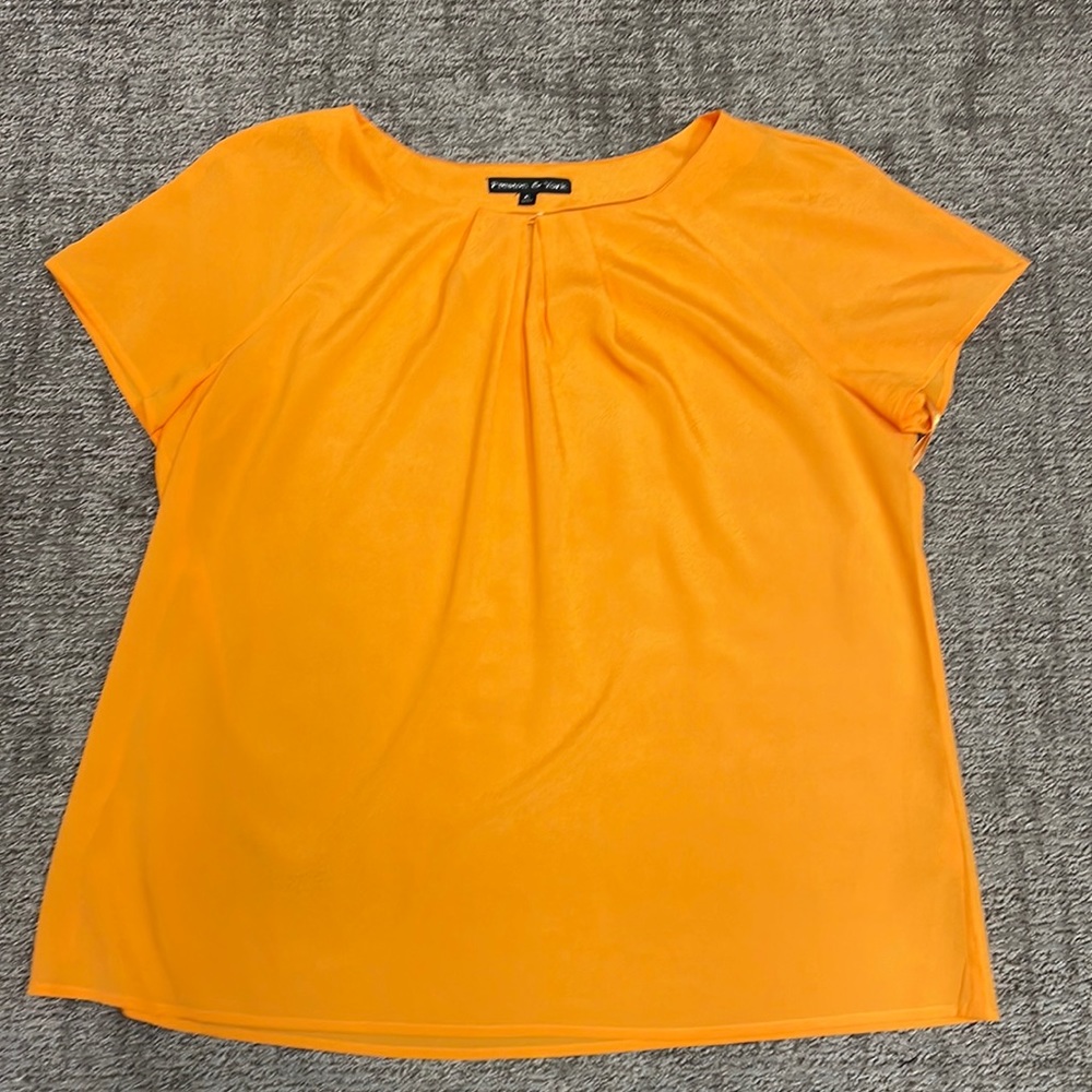 Preston & York Orange Blouse XL
